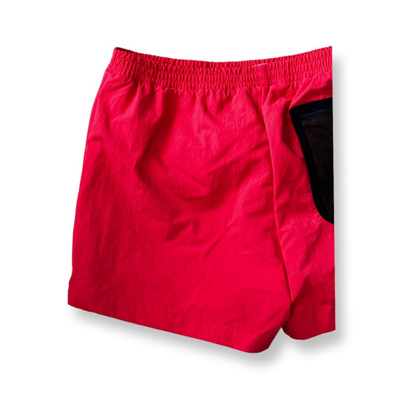 Kappa Boys Swim Trunks Red Colorblock Elastic Waist Lined Mesh Pocket 12 New - Picture 5 of 10